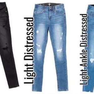 Light wash jeans with tummy control!!
